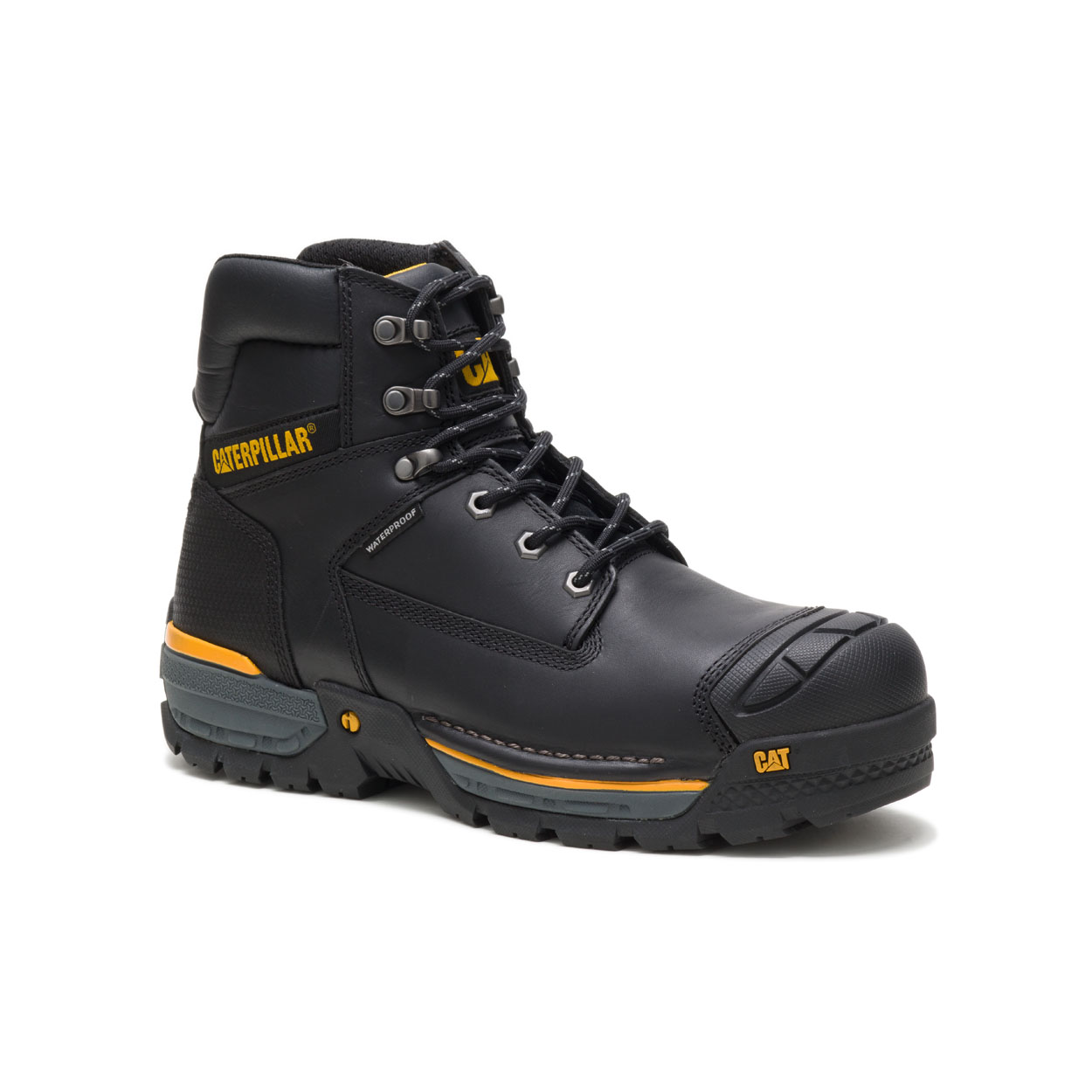 Caterpillar Boots Sale Pakistan - Caterpillar Excavator Mens Safety Boots Black (681943-IJO)